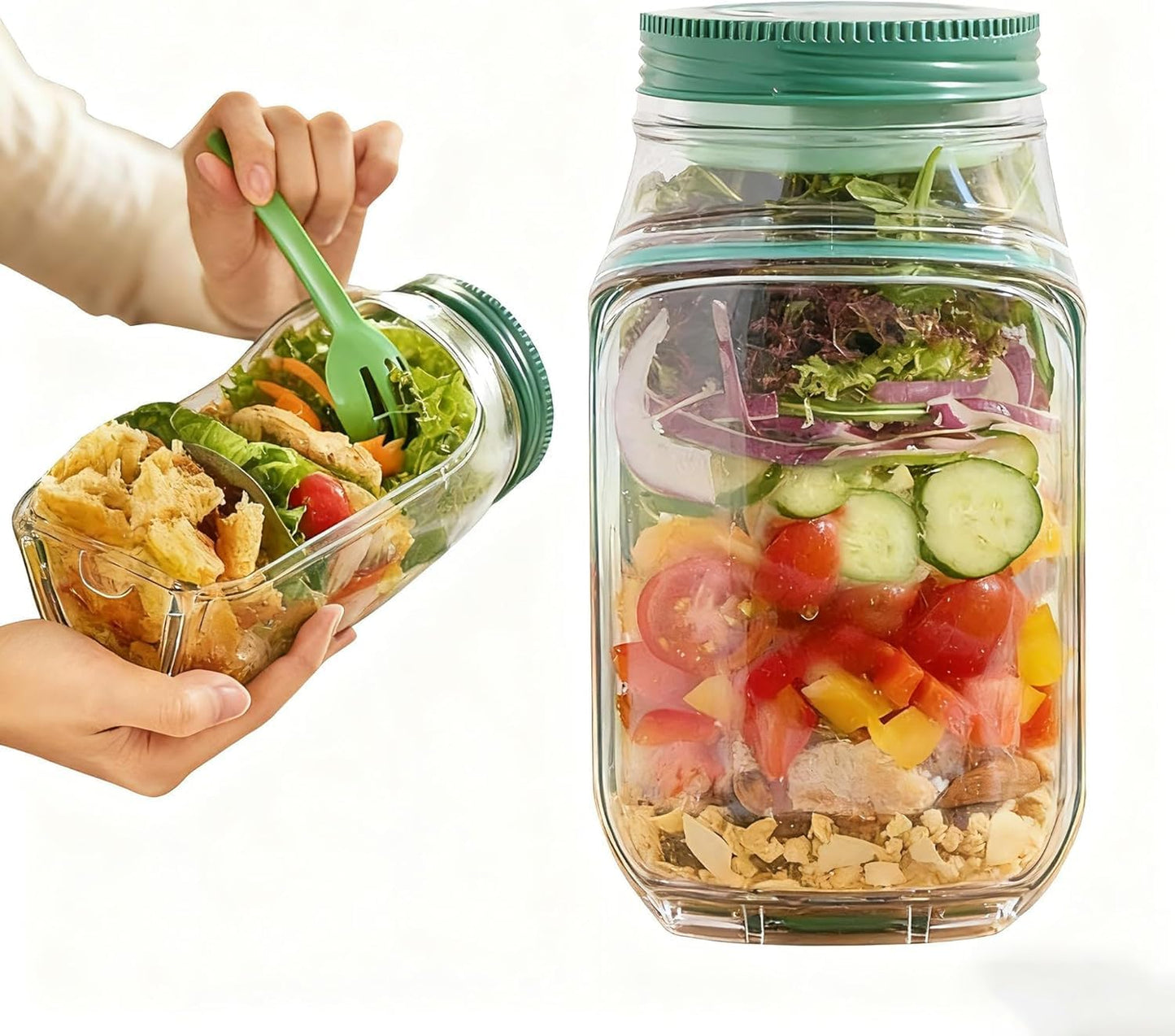 Salad Pod Lunch Jar โ Leakproof & Portable