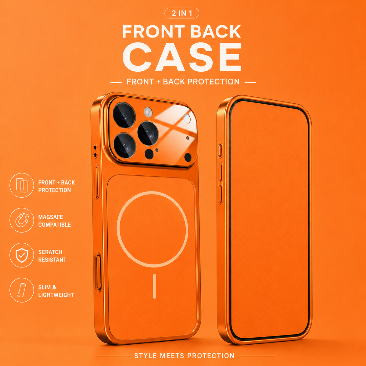 2 in 1 Front & Back Case