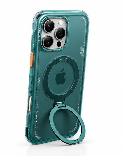 AirGuard Pro Magnetic Shockproof Case for iPhone with 360° Stand & Airbag Protection phone cover
