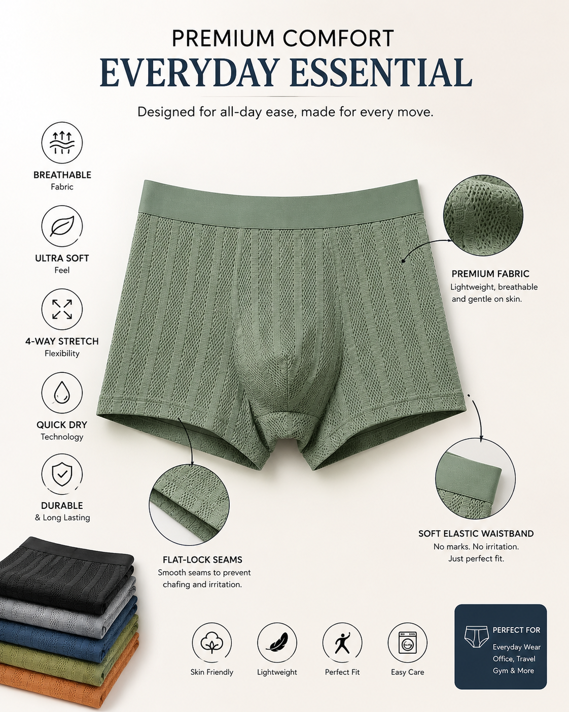FlexWeave Comfort Boxer Briefs