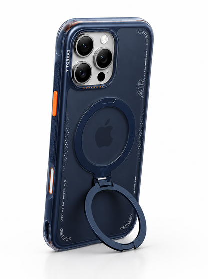 AirGuard Pro Magnetic Shockproof Case for iPhone with 360° Stand & Airbag Protection phone cover