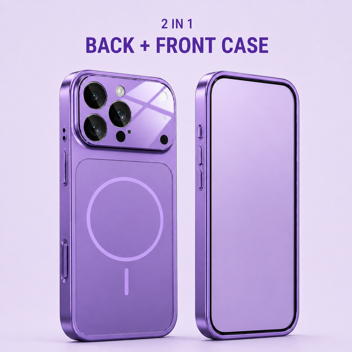 2 in 1 Front & Back Case