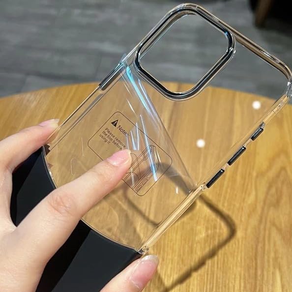 Protective Crystal Splicing Contrast Transparent Case