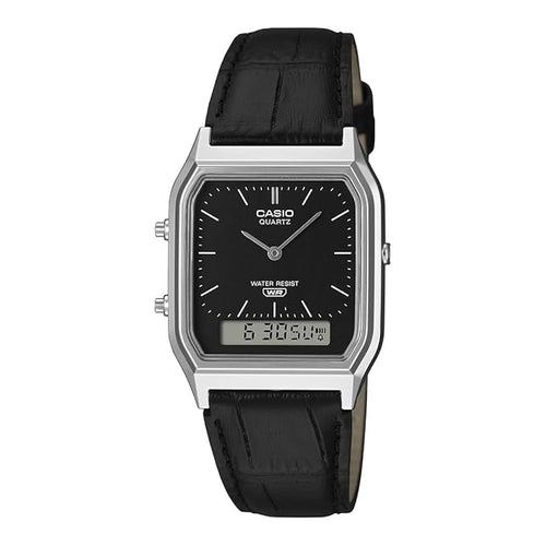 Vintage Analog-Digital Black Dial Watch
