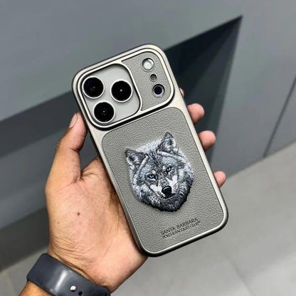 Unisex Leather Embroidery iPhone
