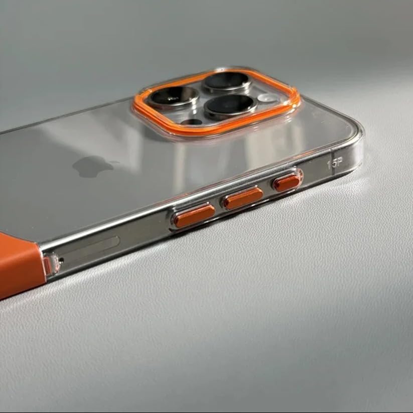 Protective Crystal Splicing Contrast Transparent Case