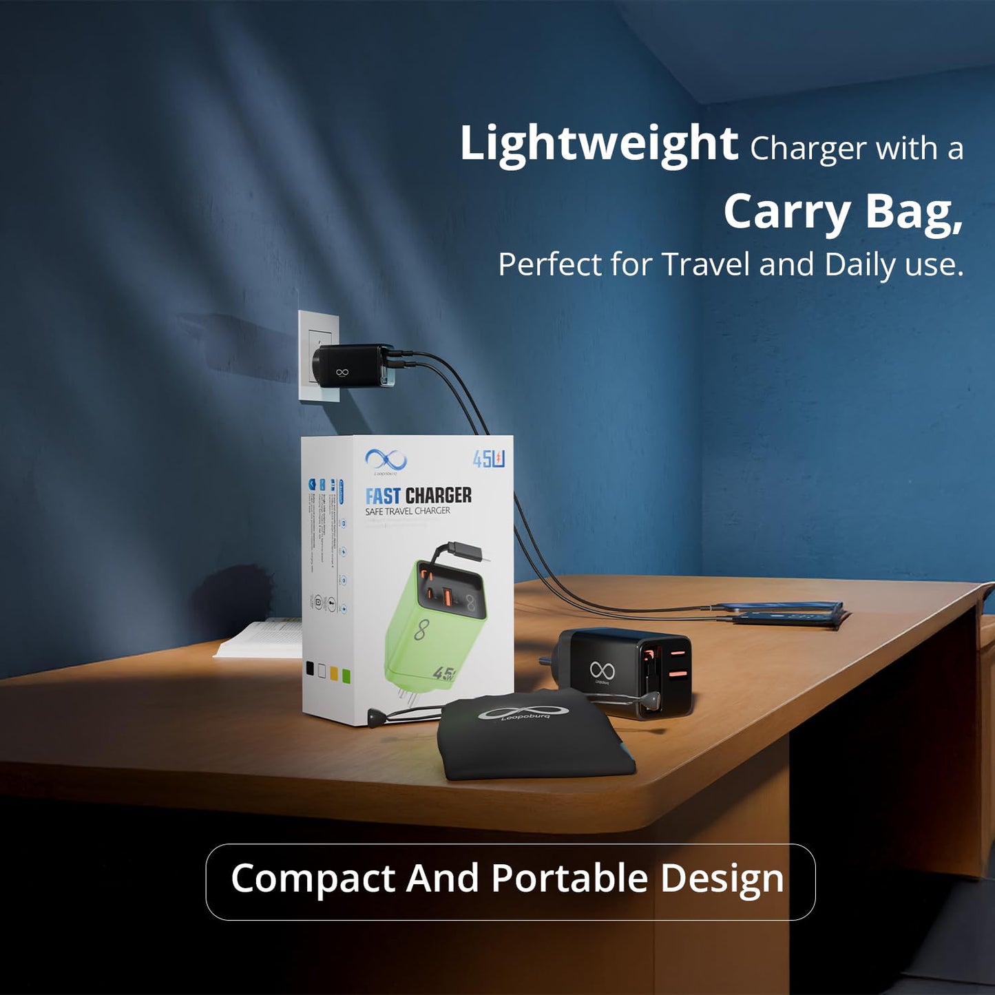 FlexiSnap 45W Multi-Device Fast Charger