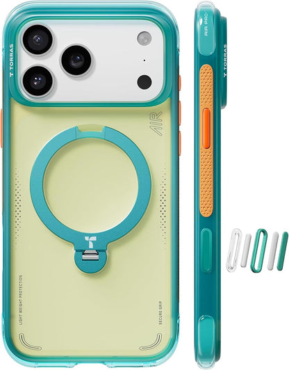 AirGuard Pro Magnetic Shockproof Case for iPhone with 360° Stand & Airbag Protection phone cover