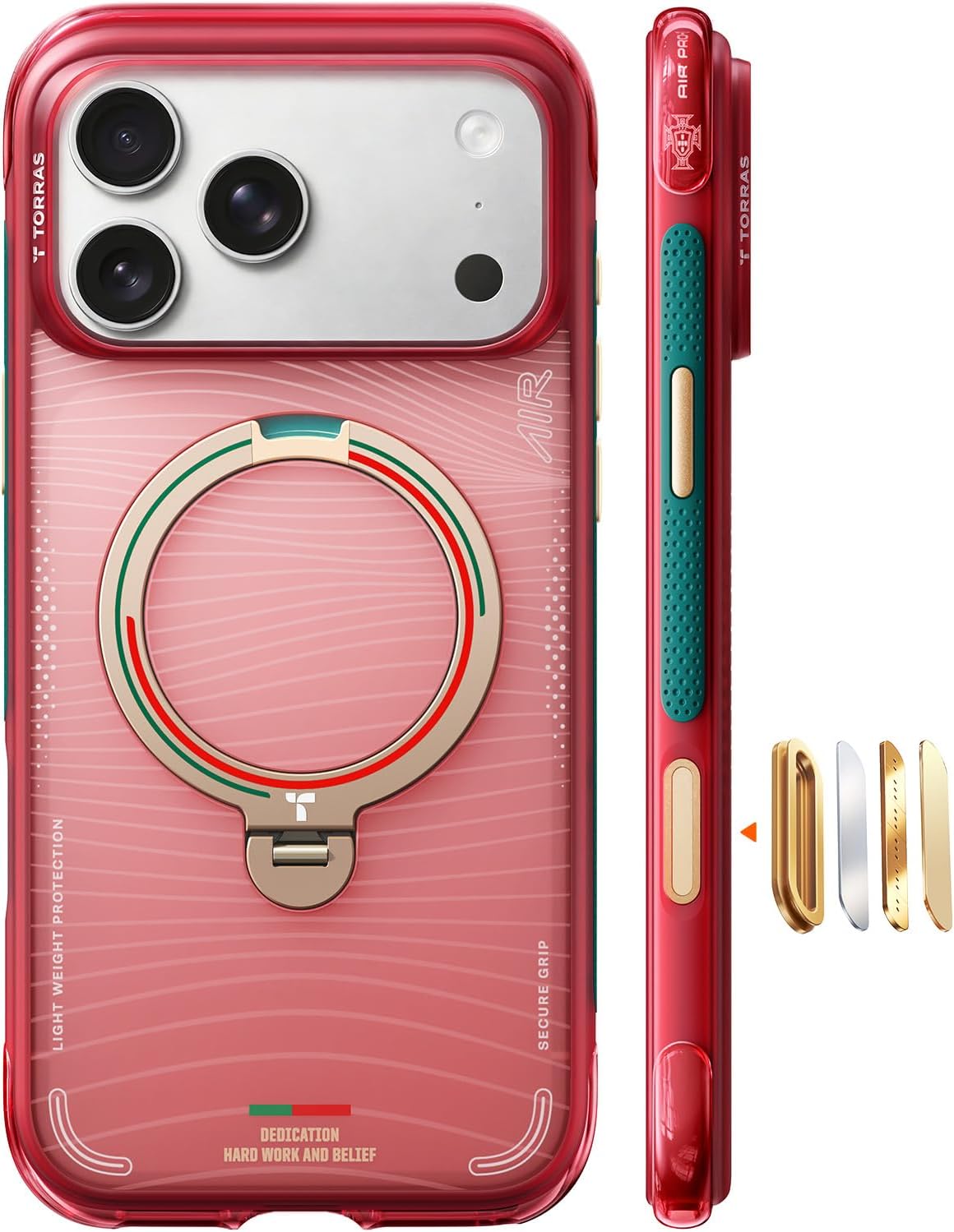 AirGuard Pro Magnetic Shockproof Case for iPhone with 360° Stand & Airbag Protection phone cover