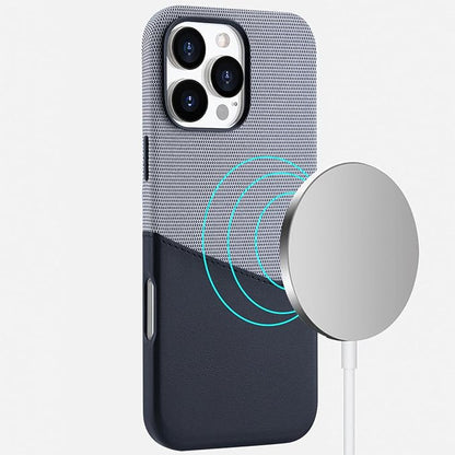 Leather Case For Support Wireless Charging Magnetic Cover