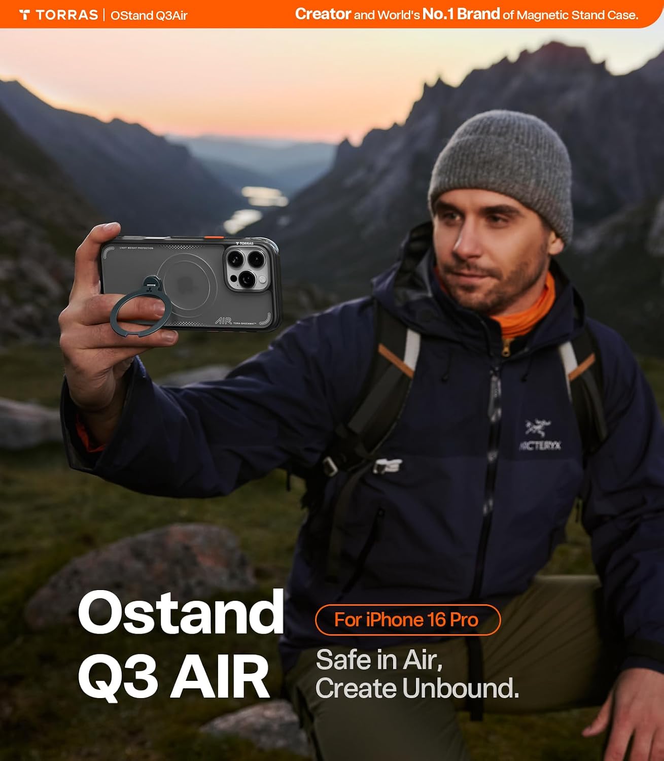 AirGuard Pro Magnetic Shockproof Case for iPhone with 360° Stand & Airbag Protection phone cover