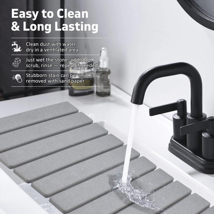 Large Stone Dish Drying Mats for Kitchen Counter