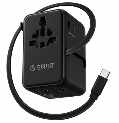 70W Multi-Port Universal Travel Adapter