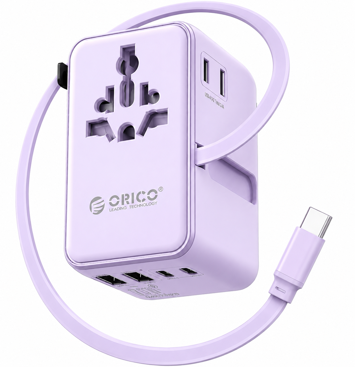 70W Multi-Port Universal Travel Adapter