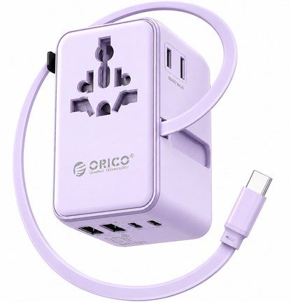 70W Multi-Port Universal Travel Adapter