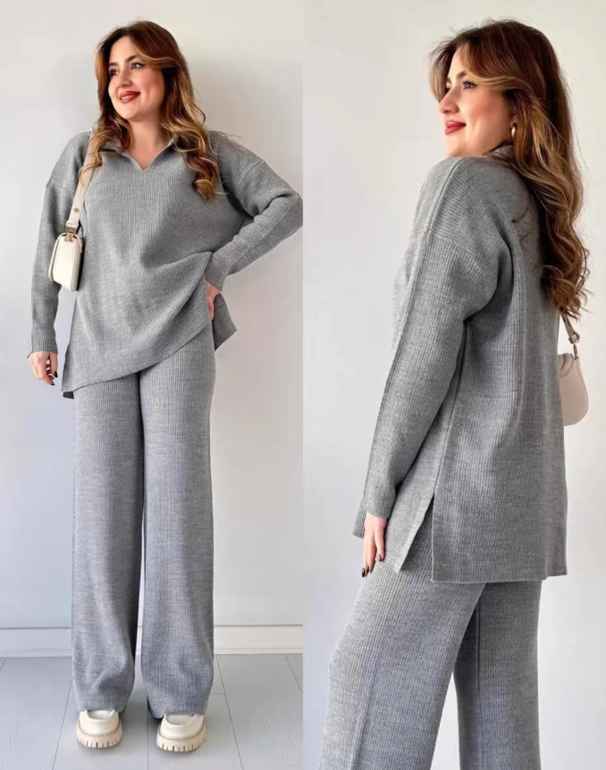 Luxe Comfort Knitted Co - Ord Set