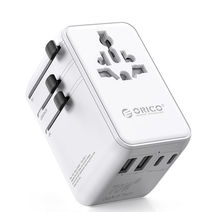 70W Multi-Port Universal Travel Adapter