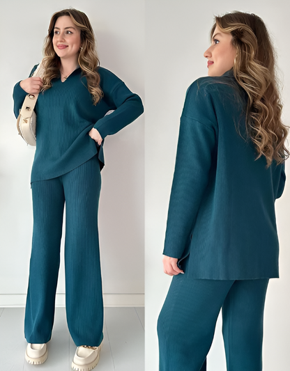 Luxe Comfort Knitted Co - Ord Set