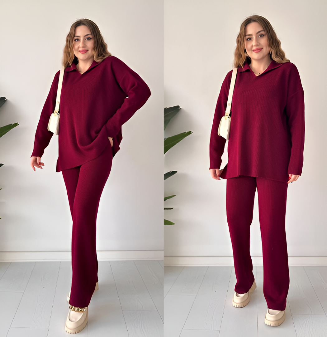 Luxe Comfort Knitted Co - Ord Set