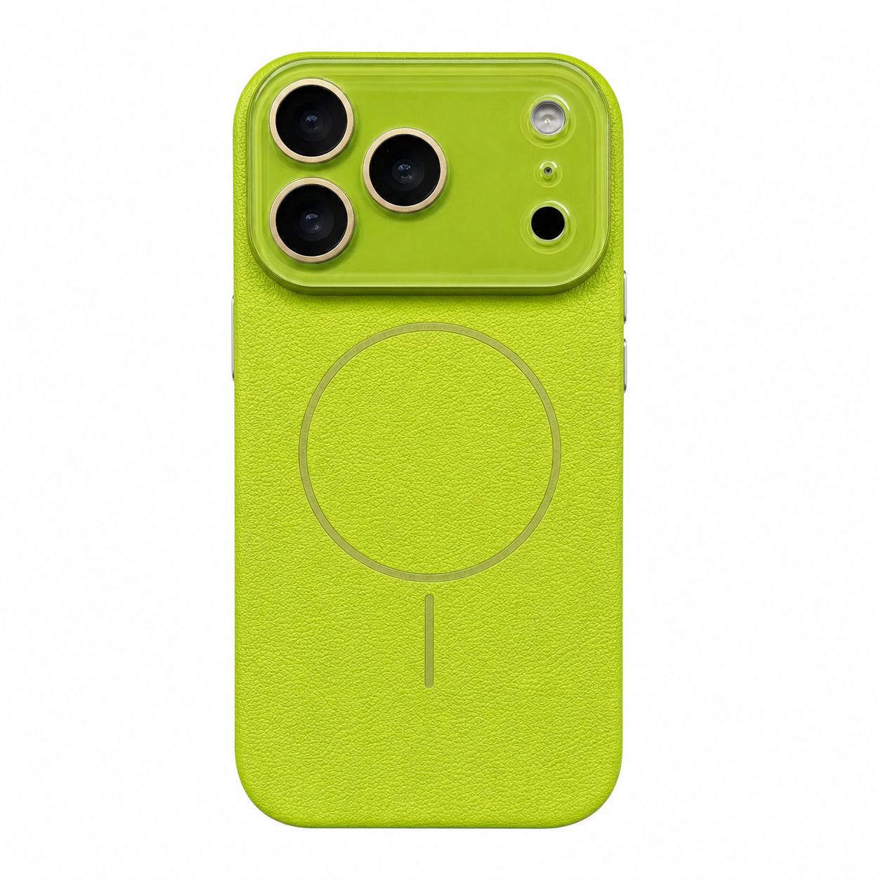 Lens-covering Vegan Leather Phone Case for iPhone