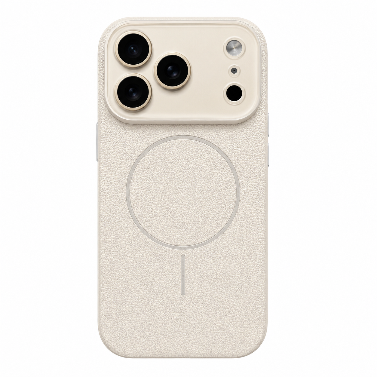 Lens-covering Vegan Leather Phone Case for iPhone