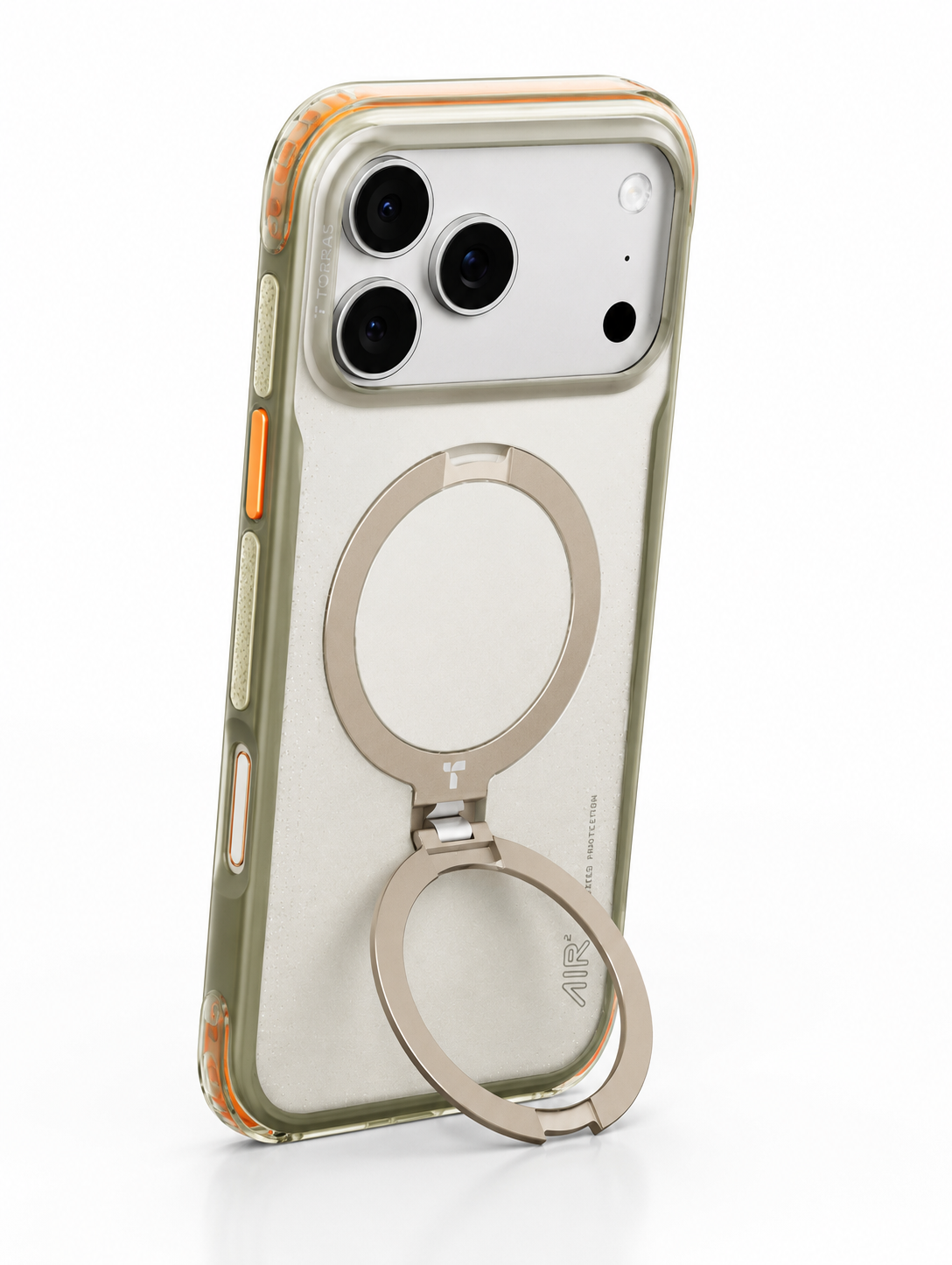 AirGuard Pro Magnetic Shockproof Case for iPhone with 360° Stand & Airbag Protection phone cover