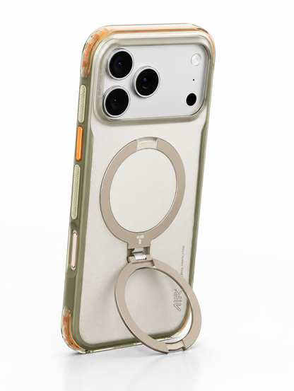 AirGuard Pro Magnetic Shockproof Case for iPhone with 360° Stand & Airbag Protection phone cover
